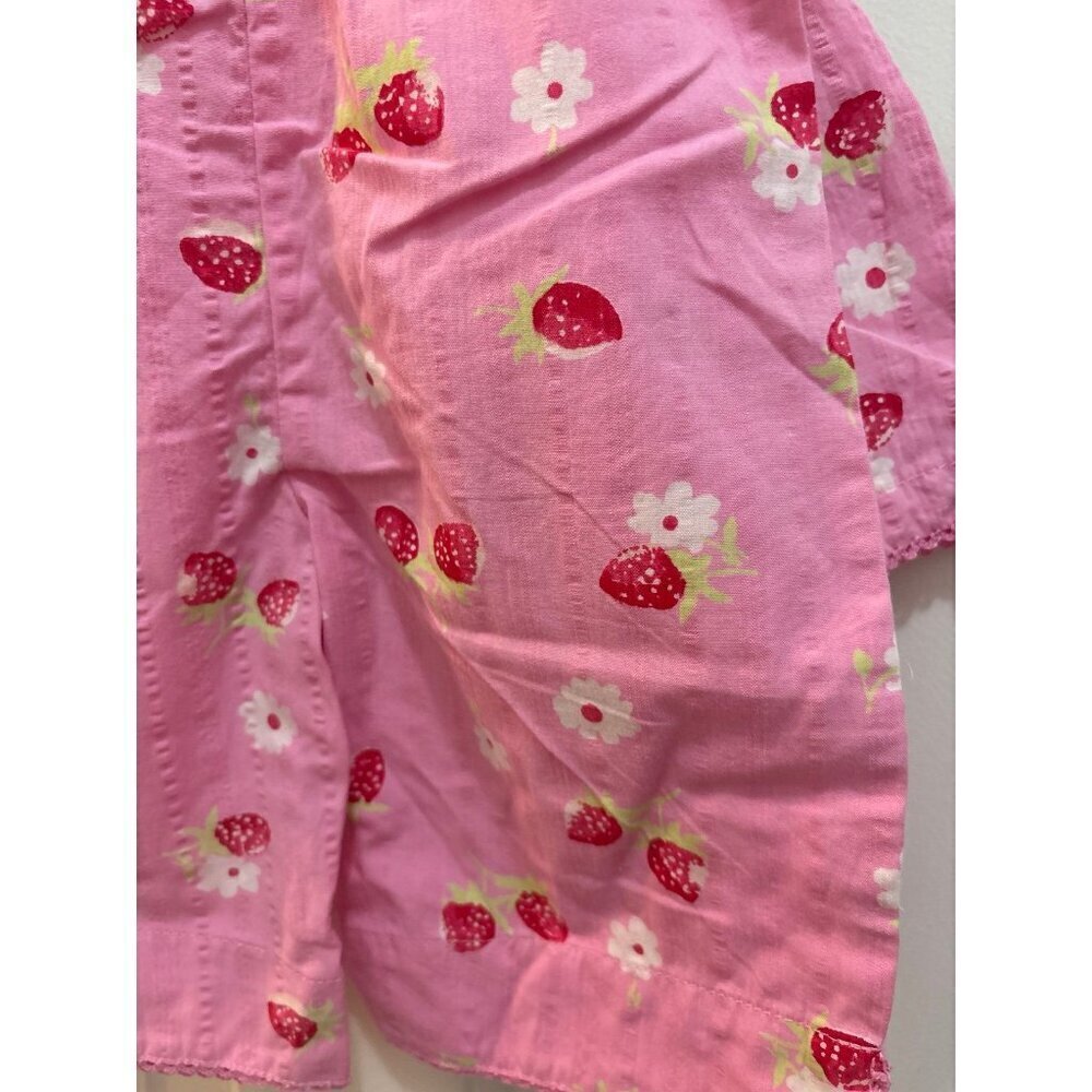 Y2K all mine strawberry print tank capris 6/9M - Picture 6 of 7